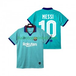 FC Barcelona Voetbalshirt Lionel Messi 10 2019 2020 Retro Heren Derde Tenue Korte Mouw