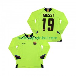 FC Barcelona Voetbalshirt Lionel Messi 19 2005 Retro Heren Uit Tenue 2006 Lange Mouw