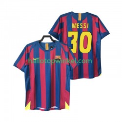 FC Barcelona Voetbalshirt Lionel Messi 30 2005 Retro Heren Thuis Tenue 2006 Korte Mouw