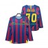 FC Barcelona Voetbalshirt Lionel Messi 30 Champions League 2005 Retro Heren Thuis Tenue 2006 Lange Mouw