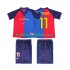 FC Barcelona Voetbalshirt RIVALDO 11 2000 Retro Kleuters/Kids Thuis Tenue 1999 Korte Mouw