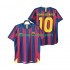 FC Barcelona Voetbalshirt RONALDINHO 10 2005 Retro Heren Thuis Tenue 2006 Korte Mouw