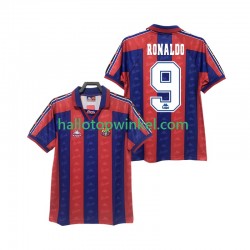 FC Barcelona Voetbalshirt RONALDO 9 1996 1997 Retro Heren Thuis Tenue Korte Mouw