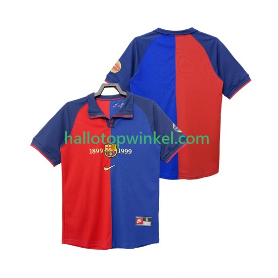 FC Barcelona Voetbalshirt 1990 2000 Retro Heren Thuis Tenue Korte Mouw