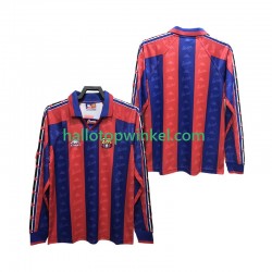 FC Barcelona Voetbalshirt 1996 1997 Retro Heren Thuis Tenue Lange Mouw