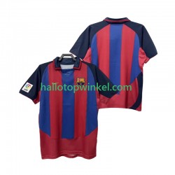 FC Barcelona Voetbalshirt 2003 Retro Heren Thuis Tenue 2004 Korte Mouw