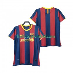 FC Barcelona Voetbalshirt Retro Heren Thuis Tenue 2011 2010 Korte Mouw