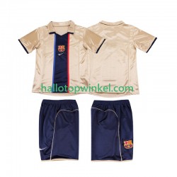 FC Barcelona Voetbalshirt 2001 2002 Retro Kleuters/Kids Uit Tenue Korte Mouw