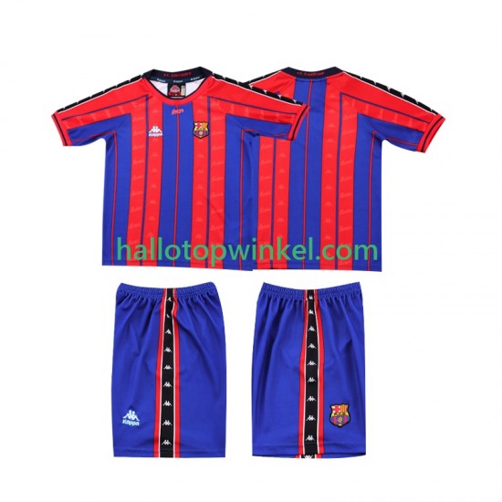 FC Barcelona Voetbalshirt 1997 1998 Retro Kleuters/Kids Thuis Tenue Korte Mouw