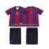 FC Barcelona Voetbalshirt 1998 Retro Kleuters/Kids Thuis Tenue 1999 Korte Mouw