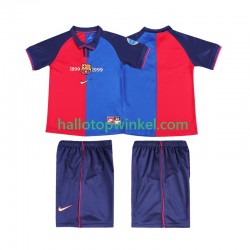 FC Barcelona Voetbalshirt 2000 Retro Kleuters/Kids Thuis Tenue 1999 Korte Mouw