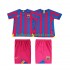 FC Barcelona Voetbalshirt 2005 Retro Kleuters/Kids Thuis Tenue 2006 Korte Mouw