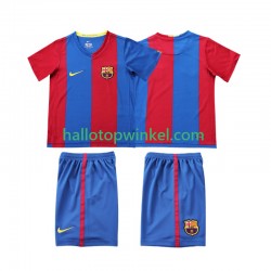FC Barcelona Voetbalshirt 2007 Retro Kleuters/Kids Thuis Tenue 2006 Korte Mouw