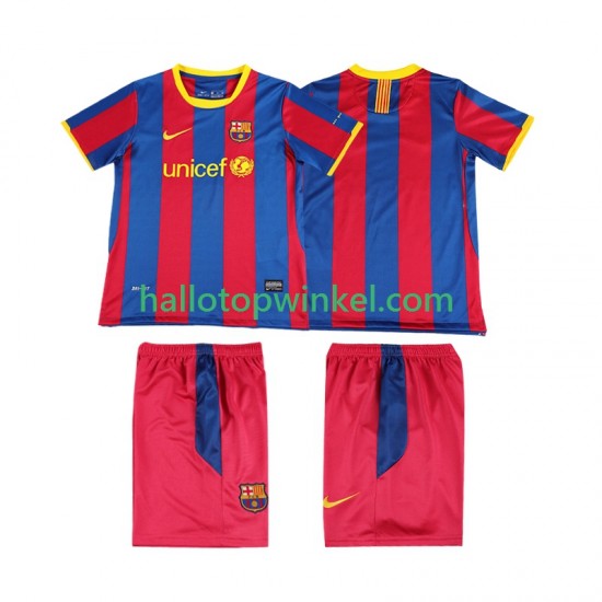 FC Barcelona Voetbalshirt Retro Kleuters/Kids Thuis Tenue 2011 2010 Korte Mouw