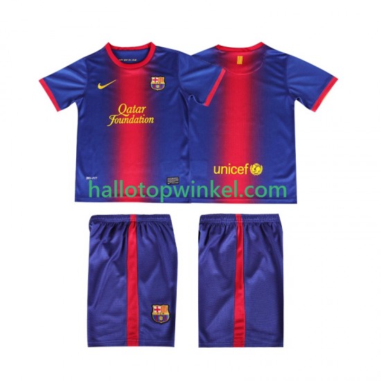 FC Barcelona Voetbalshirt 2012 2013 Retro Kleuters/Kids Thuis Tenue Korte Mouw