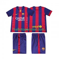 FC Barcelona Voetbalshirt 2014 2015 Retro Kleuters/Kids Thuis Tenue Korte Mouw