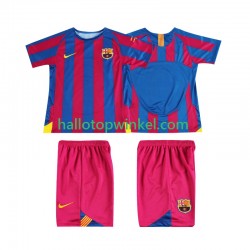 FC Barcelona Voetbalshirt Champions League 2005 Retro Kleuters/Kids Thuis Tenue 2006 Korte Mouw