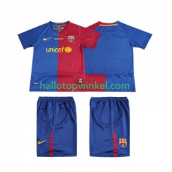 FC Barcelona Voetbalshirt Champions League 2009 Retro Kleuters/Kids Thuis Tenue 2008 Korte Mouw