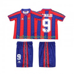 FC Barcelona Voetbalshirt Ronaldo 1996 1997 Retro Kleuters/Kids Thuis Tenue Korte Mouw