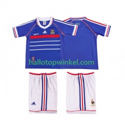 Frankrijk Voetbalshirt 1998 Retro Kleuters/Kids Thuis Tenue Korte Mouw