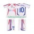 Frankrijk Voetbalshirt ZIDANE 10 Retro Kleuters/Kids Uit Tenue 2006 Korte Mouw