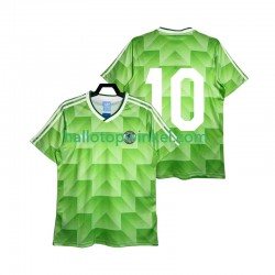 Duitsland Voetbalshirt 10 1990 Retro Heren Uit Tenue Korte Mouw