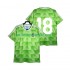 Duitsland Voetbalshirt 18 1990 Retro Heren Uit Tenue Korte Mouw