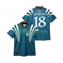 Duitsland Voetbalshirt KLINSMANN 18 1996 Retro Heren Uit Tenue Korte Mouw