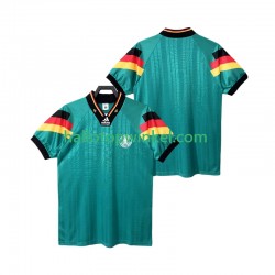 Duitsland Voetbalshirt 1992 Retro Heren Uit Tenue Korte Mouw