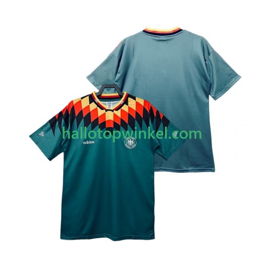 Duitsland Voetbalshirt Retro Heren Uit Tenue 1994 Korte Mouw