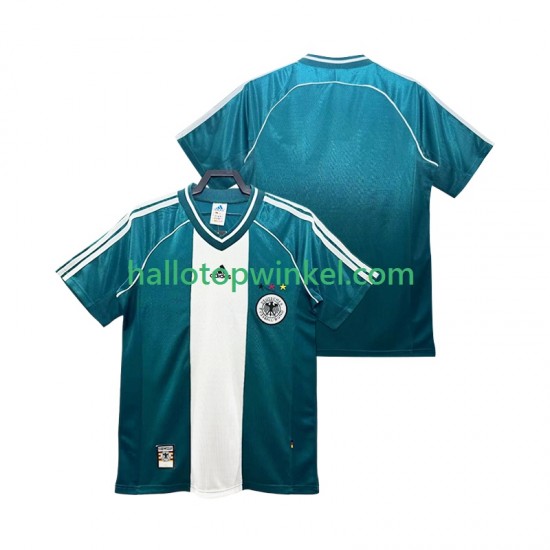 Duitsland Voetbalshirt 1998 Retro Heren Uit Tenue Korte Mouw