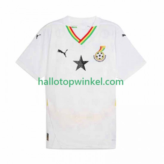 Ghana Voetbalshirt Heren Thuis Tenue 2025 Korte Mouw