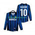 Inter Milan Voetbalshirt BAGGIO 10 1998 Retro Heren Thuis Tenue 1999 Lange Mouw