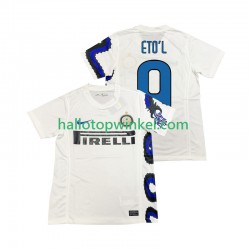 Inter Milan Voetbalshirt ETOL 9 Retro Heren Uit Tenue 2011 2010 Korte Mouw