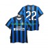 Inter Milan Voetbalshirt MILITO 22 2009 Retro Heren Thuis Tenue 2010 Korte Mouw