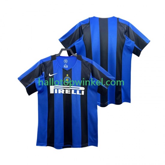 Inter Milan Voetbalshirt 2005 Retro Heren Thuis Tenue 2004 Korte Mouw