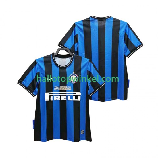 Inter Milan Voetbalshirt 2009 Retro Heren Thuis Tenue 2010 Korte Mouw