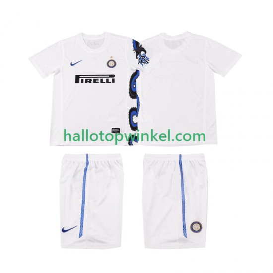 Inter Milan Voetbalshirt Retro Kleuters/Kids Uit Tenue 2011 2010 Korte Mouw
