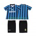 Inter Milan Voetbalshirt 1997 1998 Retro Kleuters/Kids Thuis Tenue Korte Mouw