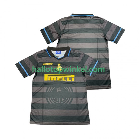 Inter Milan Voetbalshirt 1997 1998 Retro Heren Derde Tenue Korte Mouw