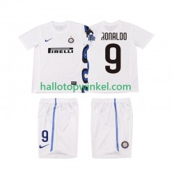 Inter Milan Voetbalshirt Ronaldo 9 Retro Kleuters/Kids Uit Tenue 2011 2010 Korte Mouw