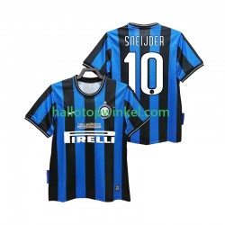 Inter Milan Voetbalshirt SNEIJDER 10 2009 Retro Heren Thuis Tenue 2010 Korte Mouw