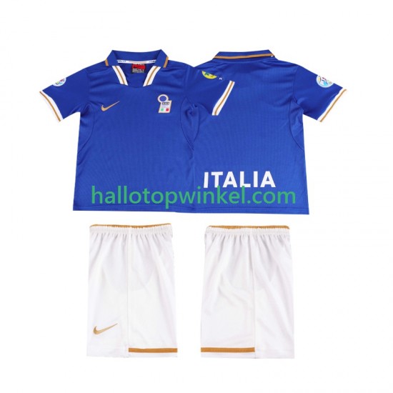 Italië Voetbalshirt 1996 Retro Kleuters/Kids Thuis Tenue Korte Mouw