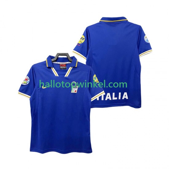 Italië Voetbalshirt 1996 Retro Heren Thuis Tenue Korte Mouw