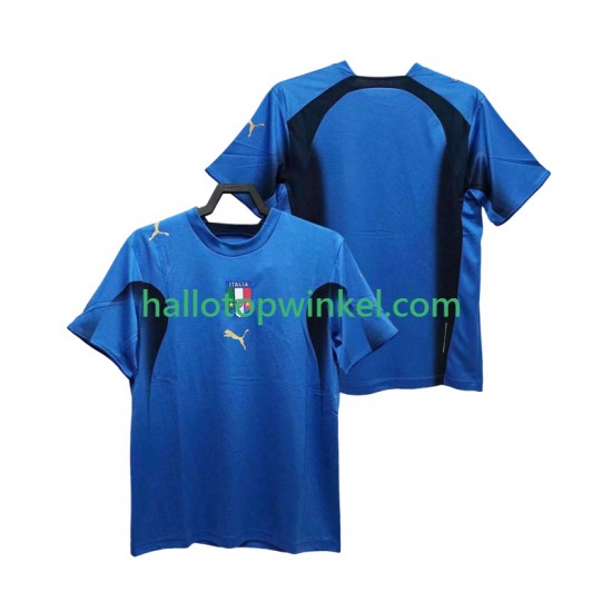 Italië Voetbalshirt Retro Heren Thuis Tenue 2006 Korte Mouw