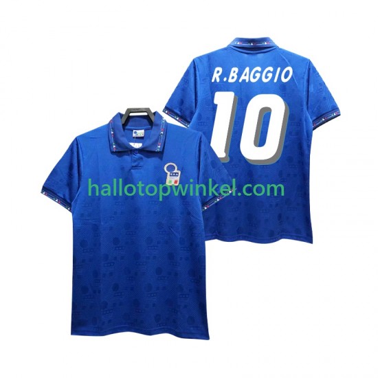 Italië Voetbalshirt Roberto Baggio 10 Retro Heren Thuis Tenue 1994 Korte Mouw