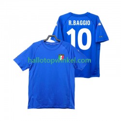 Italië Voetbalshirt Roberto Baggio 10 2000 Retro Heren Thuis Tenue Korte Mouw