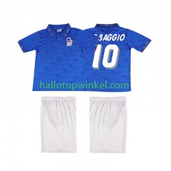 Italië Voetbalshirt Roberto Baggio 10 Retro Kleuters/Kids Thuis Tenue 1994 Korte Mouw