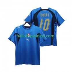 Italië Voetbalshirt Totti 20 Retro Heren Thuis Tenue 2006 Korte Mouw