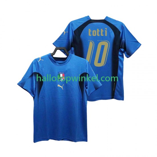 Italië Voetbalshirt Totti 20 Retro Heren Thuis Tenue 2006 Korte Mouw